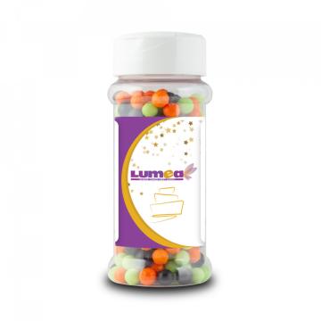 Decor tort Perle din zahar mix Halloween, 80g - Lumea