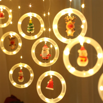 Instalatie LED Perdea cu diferite forme pentru Craciun