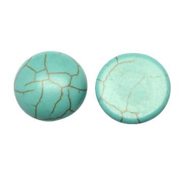 Margele Cabochon turcoaz sintetic 8*4mm