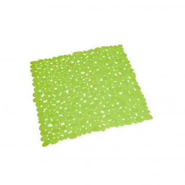 Covor baie plastic, patrat, dimensiune 52x52 cm, Graz verde