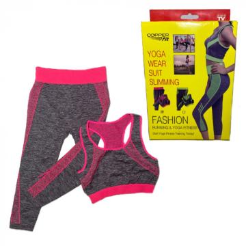 Set costum 2 piese sport pentru fitness, yoga, universal de la Www.oferteshop.ro - Cadouri Online