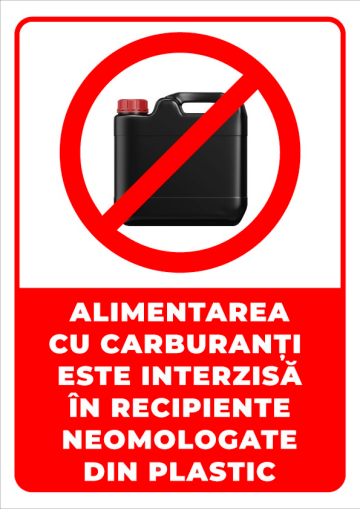 Indicator alimentarea cu carburanti este interzisa