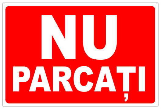 Indicator de informare nu parcati