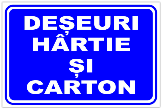 Indicator deseuri hartie si carton