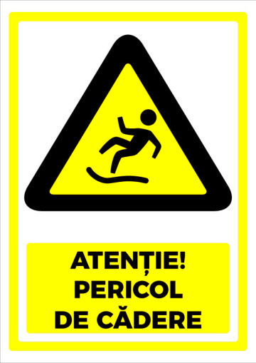 Indicator pentru pericol de cadere