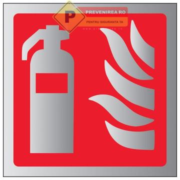 Indicator din aluminiu pentru stingatoare de la Prevenirea Pentru Siguranta Ta G.I. Srl