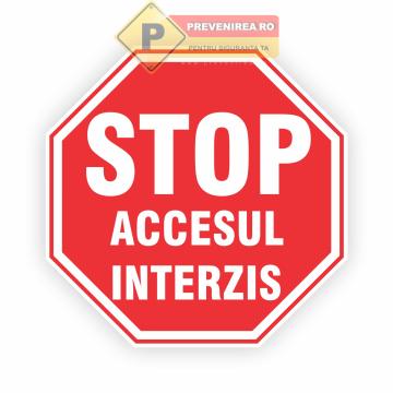 Semn stop acces interzis