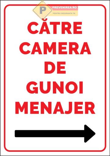 Semne pentru camera de gunoi