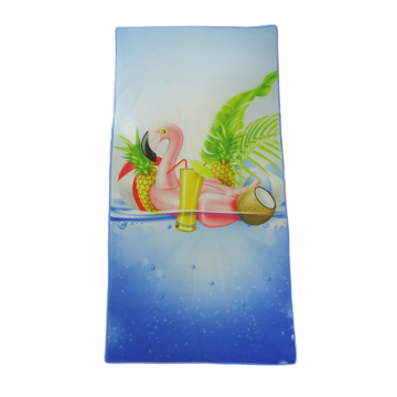 Prosop plaja 70x140 cm Flamingo, material: 100% polyester de la Transilvania Euro Tour Srl