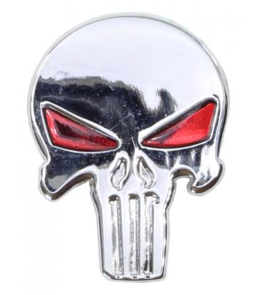 Sticker moto sau abtibild Silver Skull