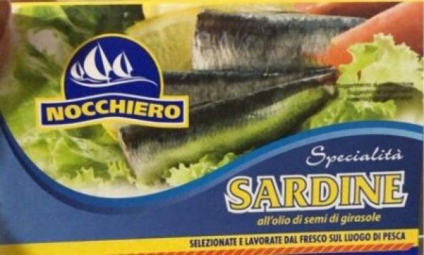 Sardine in ulei Nocchiero, 125 g de la Emporio Asselti Srl