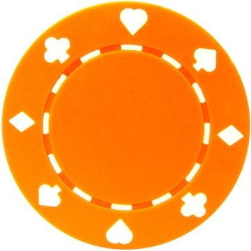 Jeton poker Suit 11.5g - Culoare Portocaliu de la Chess Events Srl