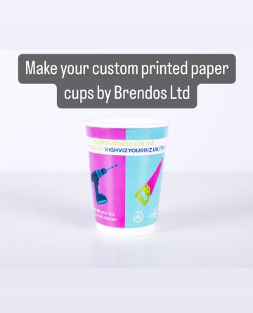 Pahare din carton personalizate de la Brendos Ltd