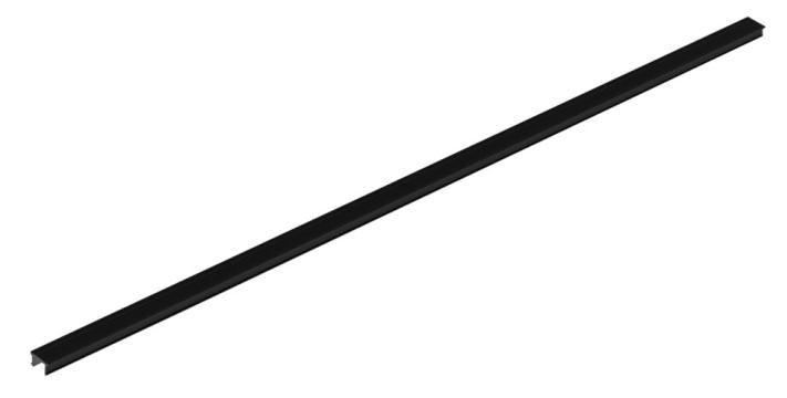 Husa Plexi pentru Alu-Profile Pro-9 / 1m / alb&negru