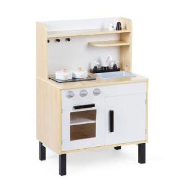 Jucarie Play Kitchen & Accessories - Wood - White Natura