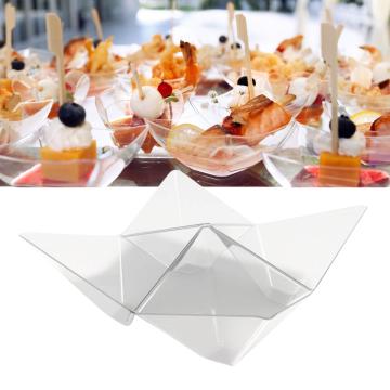 Set 25 boluri servire aperitive Origami - transparent