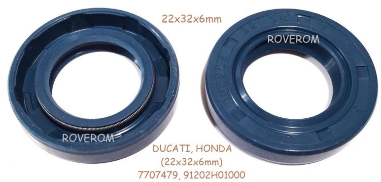 Simering arbore Ducati, Honda, Hyundai, (22x32x6mm) de la Roverom Srl