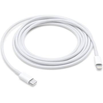 Cablu transfer Apple USB-C Male la Lightning Male, 2 m, alb de la Etoc Online