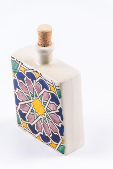 Sticla patrata ulei - otet Floare stea de la Tradizan