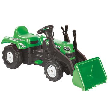 Jucarie Tractor cu pedale Dolu - Ranchero, cu cupa, verde