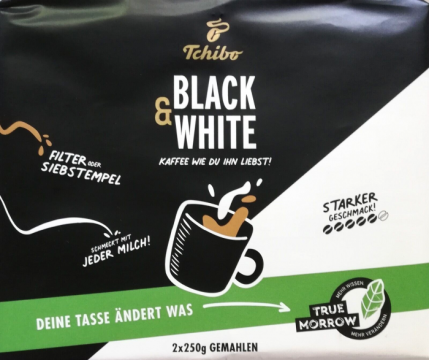 Cafea macinata, Tchibo Black and White 2x 250g