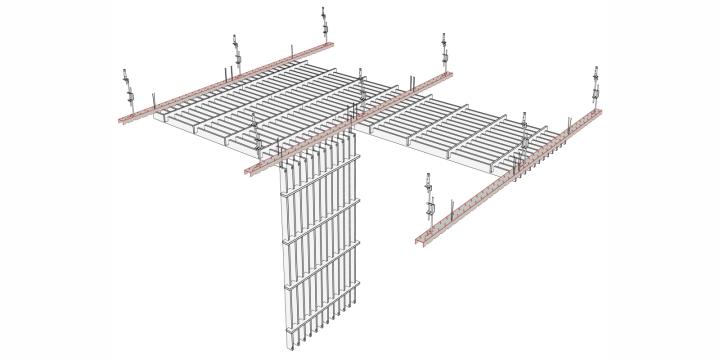 Sistem de tavan metalic - grila Open Cell Quadro Line