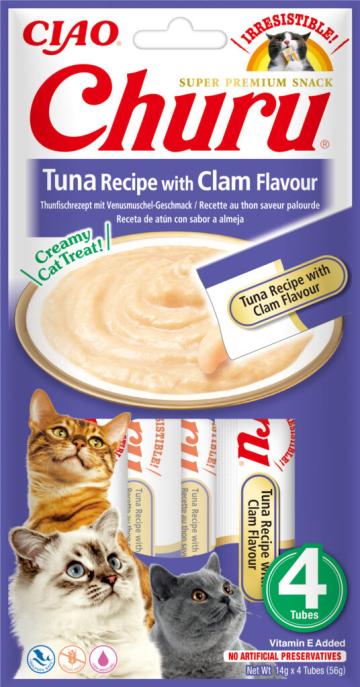 Hrana Churu pentru pisici reteta de ton cu aroma de scoici