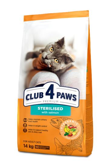 Hrana pisici sterilizate cu somon 14kg - Club 4 Paws de la Club4Paws Srl