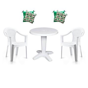 Set balcon Raki, masa rotunda D70xh72cm Vilhena si 2 scaune