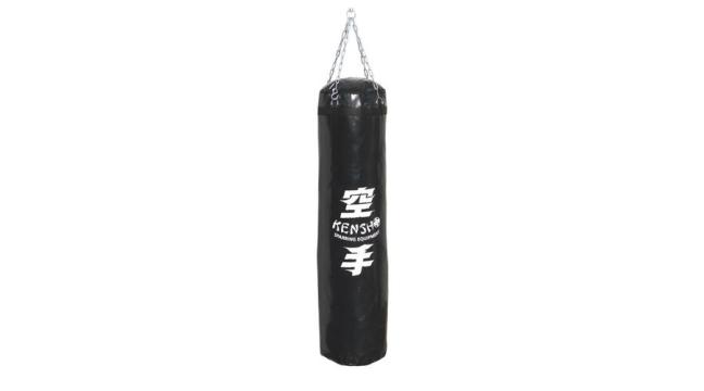 Sac de box, negru, piele artificiala 120x35 cm Kensho de la S-Sport International Kft.