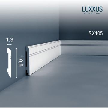 Plinta duropolymer Orac Decor SX105 - 200 x 1,3 x 10,8 mm de la Visaria Design Srl.