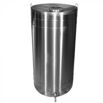 Butoi din inox cu capac si canea 350 L