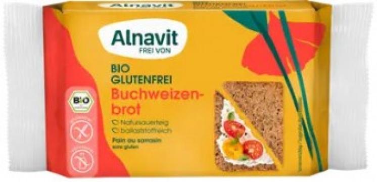 Paine cu hrisca fara gluten, bio, 250g Alnavit de la Supermarket Pentru Tine Srl