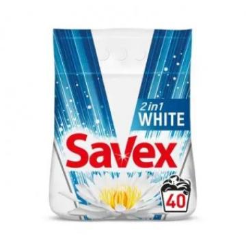 Detergent pudra automat Savex 4Kg 2in1 White