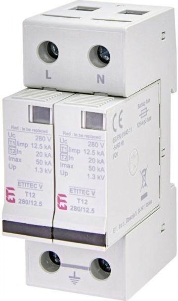 Descarcator SPD monofazat Etitec V T12 280/12,5 1+1, eti