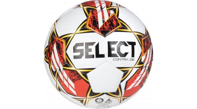 Minge de fotbal, marimea 4 Select Contra V23 alb/rosu