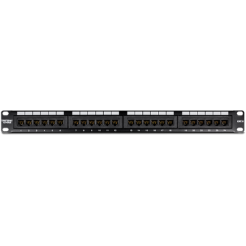 Patch Panel 24 porturi RJ45 UTP, Cat6 - TRENDnet TC-P24C6