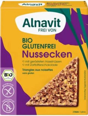 Biscuit Cookie cu nuci fara gluten, bio, 150g Alnavit