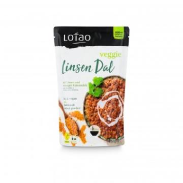 Mancare indiana de linte Dal vegan, bio, 320g, Lotao