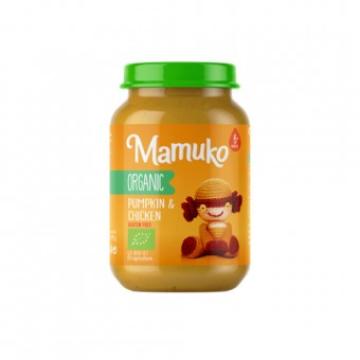 Piure de dovleac cu pui, bio, 190g, Mamuko de la Supermarket Pentru Tine Srl