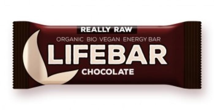 Baton cu ciocolata raw eco Lifebar 47g