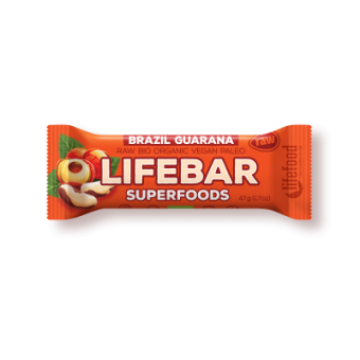 Baton cu guarana si nuci braziliene eco Lifebar plus 47g