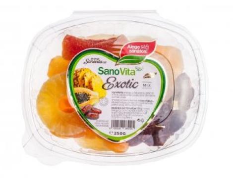 Fructe confiate Exotic mix SanoVita 250g de la Supermarket Pentru Tine Srl