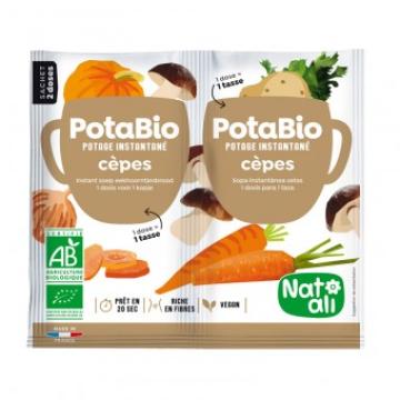 Supa instant cu porcini si legume, bio, 2x 8.5g, Nat-ali de la Supermarket Pentru Tine Srl