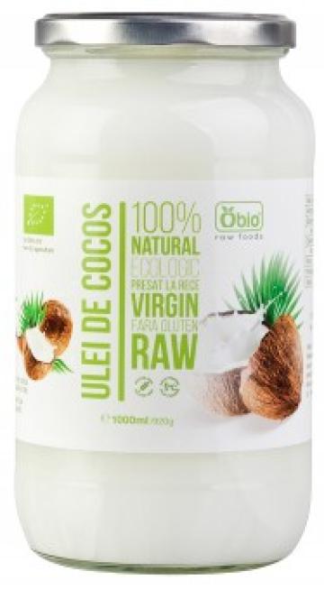 Ulei de cocos virgin raw bio 1000ml Obio de la Supermarket Pentru Tine Srl