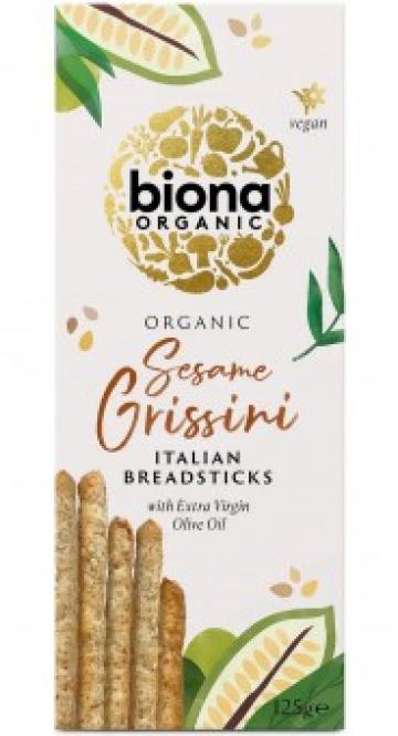 Grisine cu susan si ulei de masline bio 125g Biona de la Supermarket Pentru Tine Srl