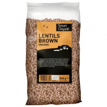 Linte maro eco 500g Smart Organic de la Supermarket Pentru Tine Srl