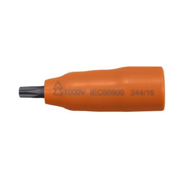 Cap cheie tubulara 1/4 izolat la 1000 V cu profil Torx, T15