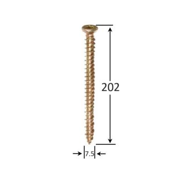 Surub montaj ferestre 7.5x202 TX30 - 100buc/cutie de la Marisim Total Instal Srl