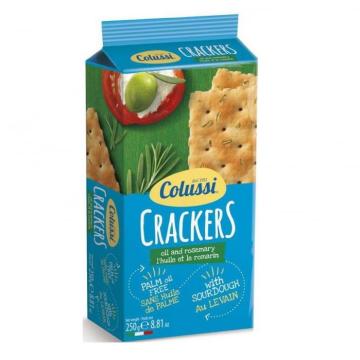 Crackers cu ulei de masline si rozmarin Colussi 250g